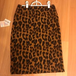 XL Lularoe Cheetah Print Cassie Skirt NWT